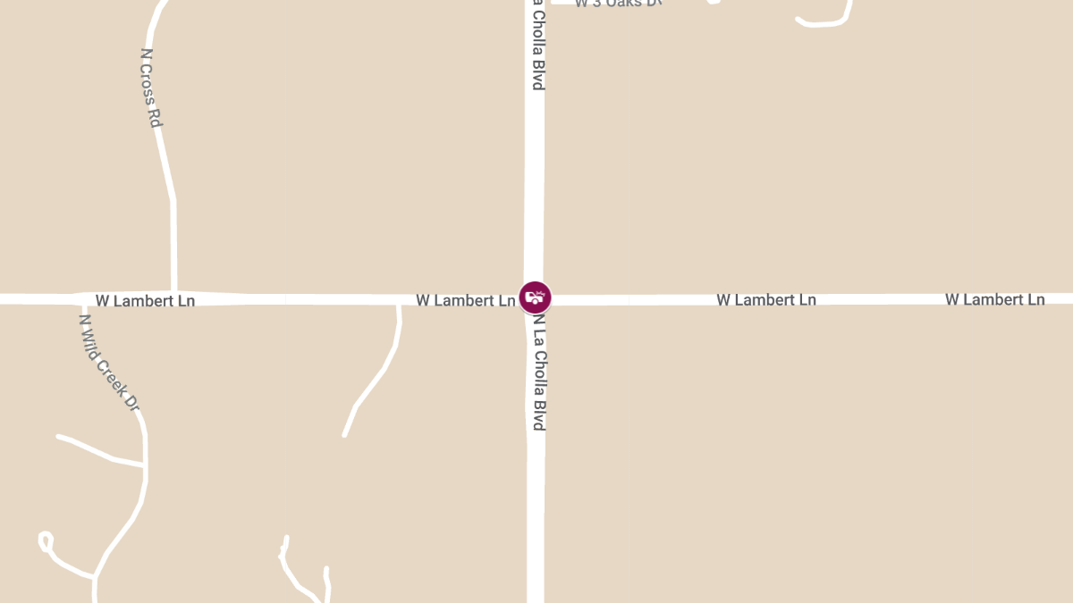 Crash with Injuries at La Cholla and Lambert
