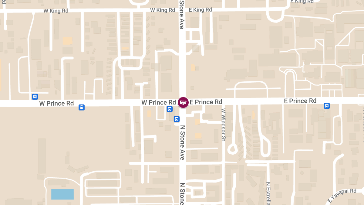 Crash with Injuries at N Stone Ave and E Prince Rd