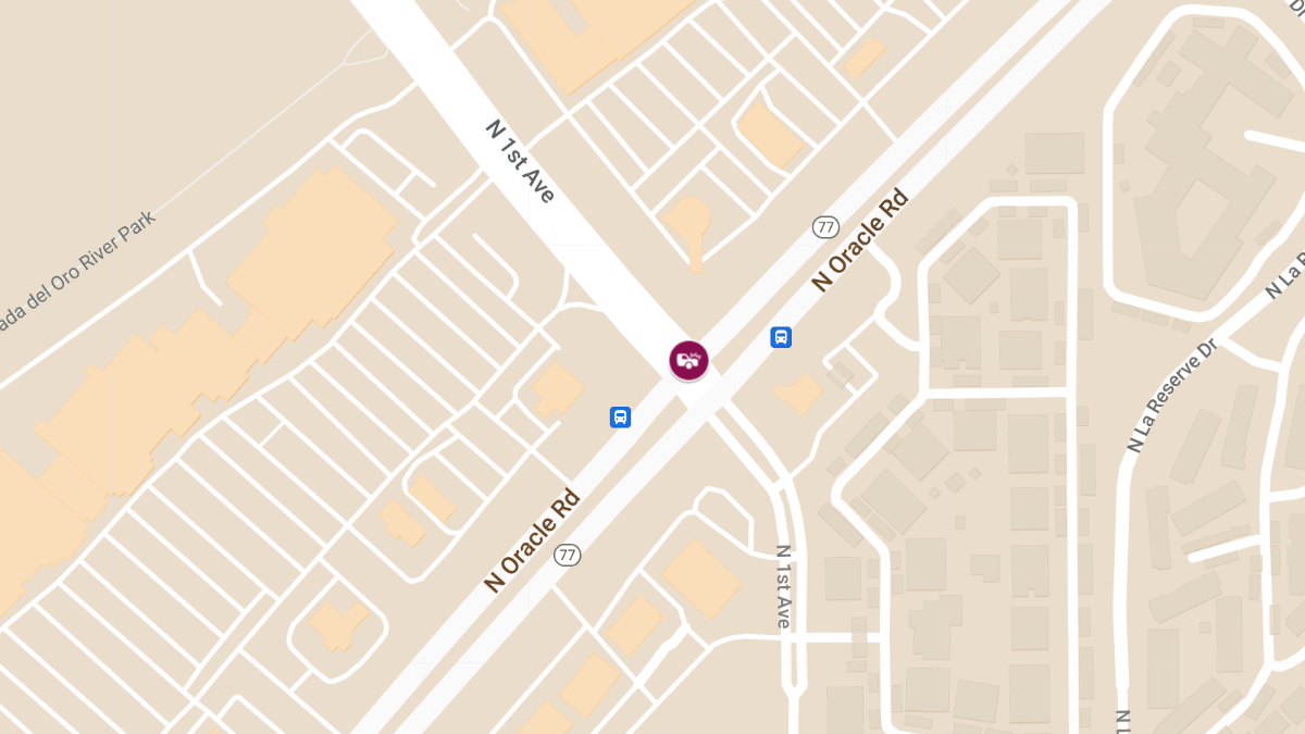 Crash with Injuries at Oracle and 1st Ave