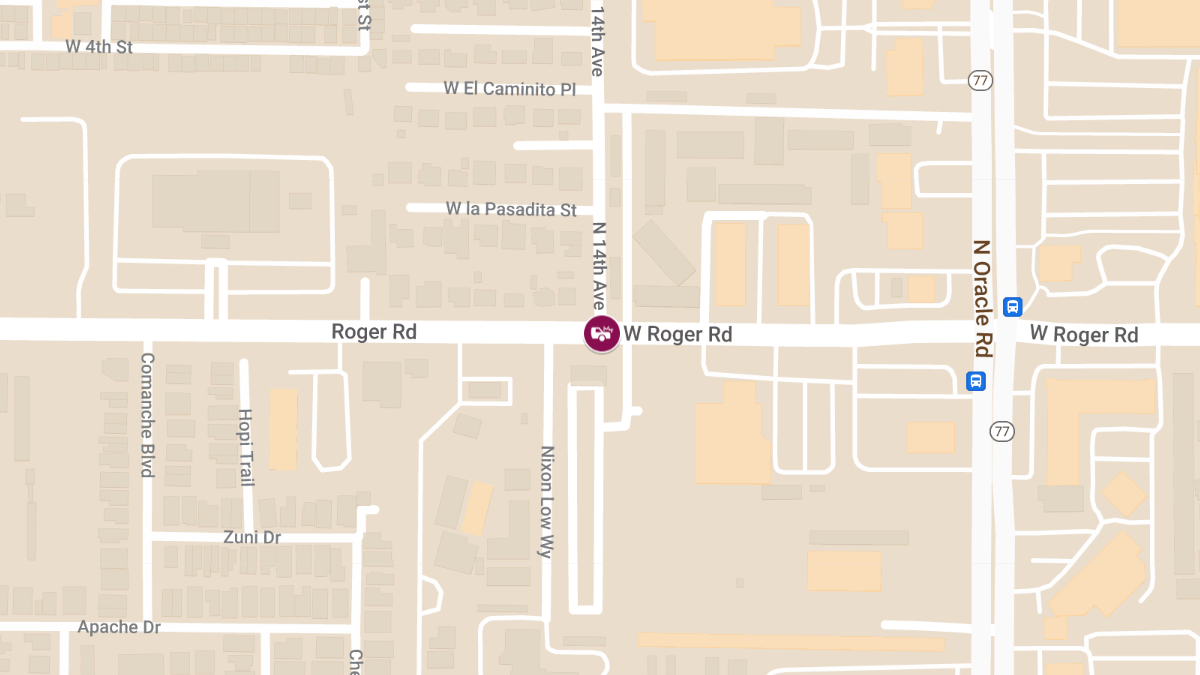 Crash with Injuries at Roger Rd and 14th Ave