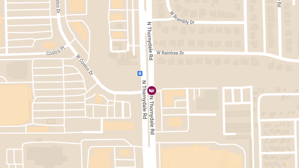 Crash with Injuries at Thornydale and Costco Drive