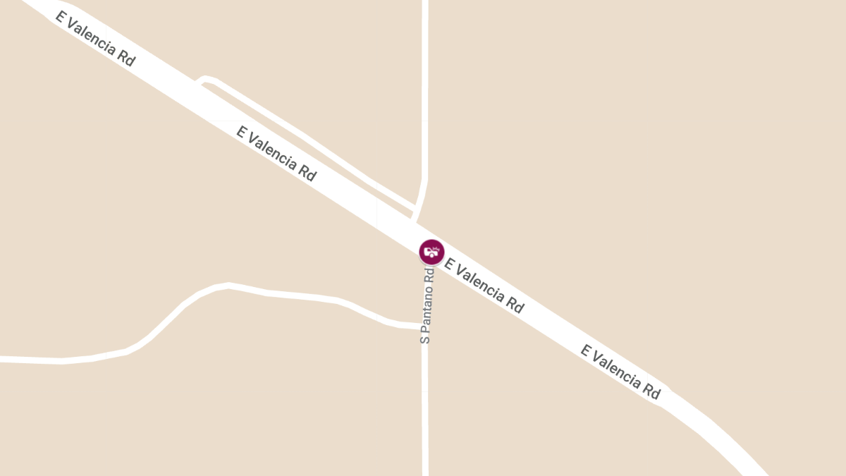 Crash with Injuries at Valencia and Pantano Rd