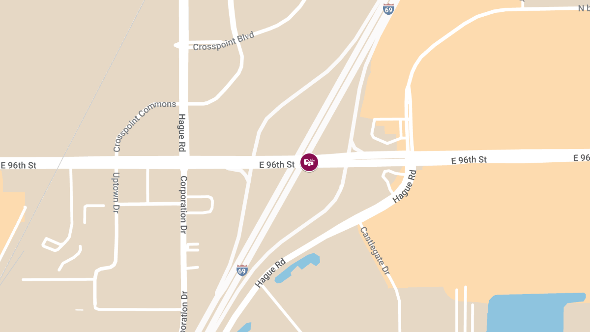 Crash with Injuries on E. 96th St over I-69