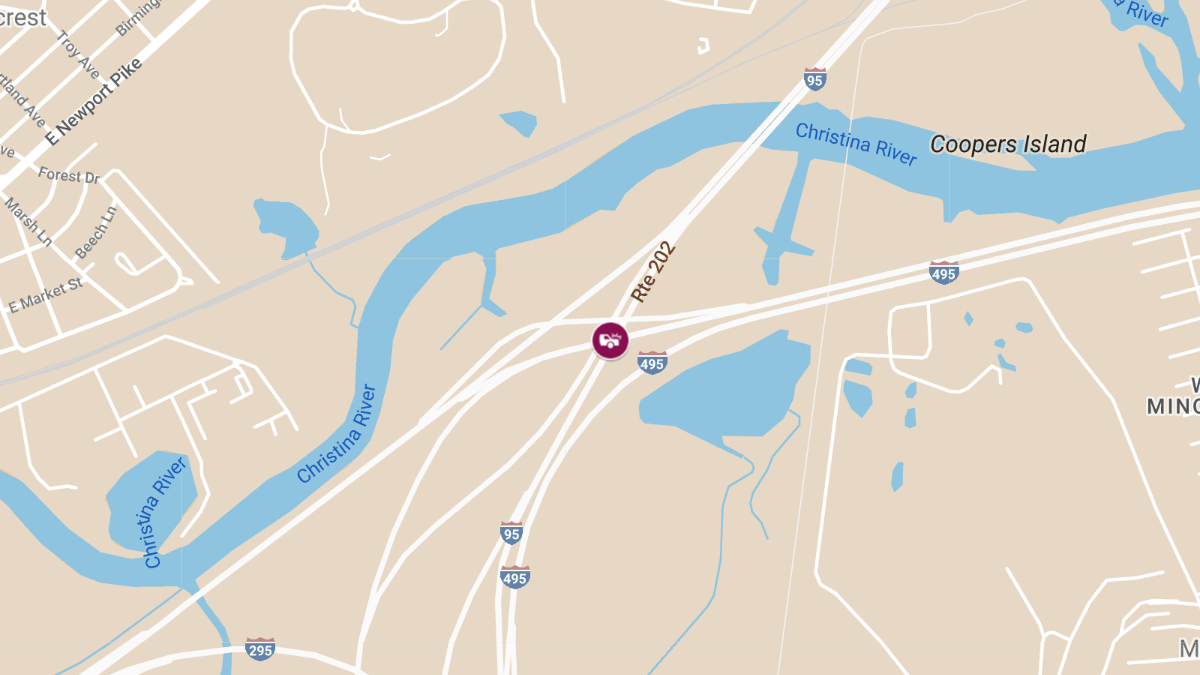 Crash with Injuries on I-495 SB at I-95 Southern Merge