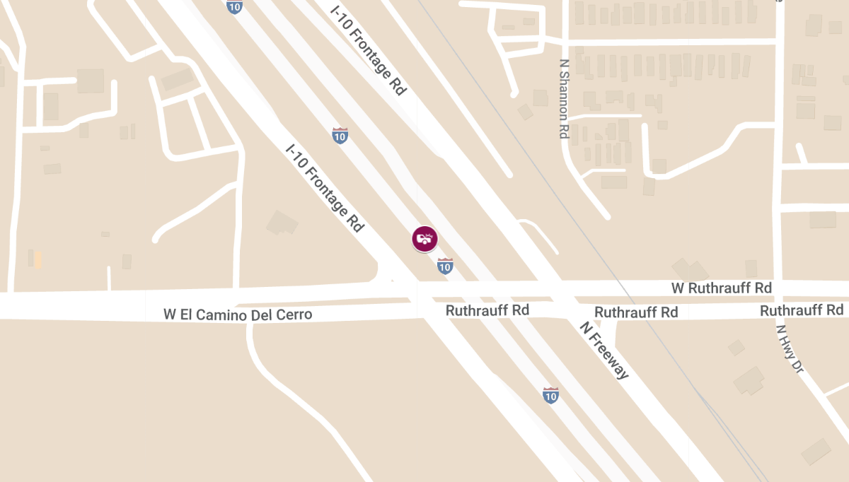 Crash with Injuries on Ruthrauff Rd at I-10 Overpass