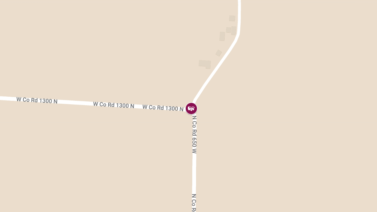 Crash with Injury at 6501 West 1300 N