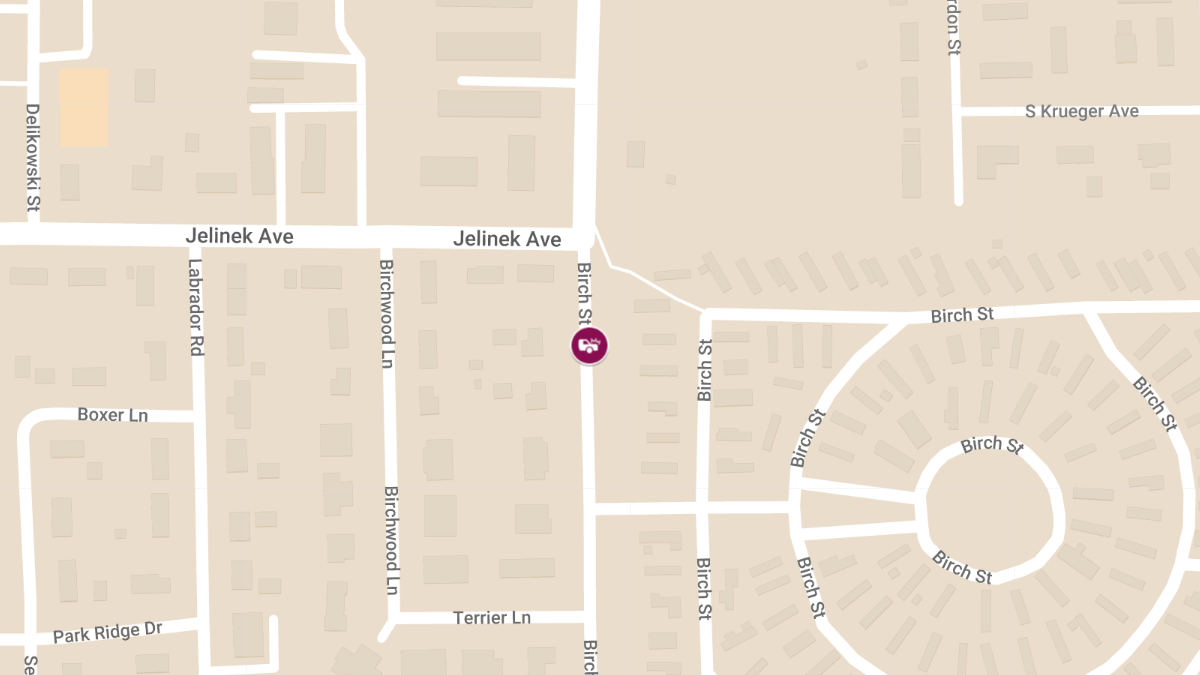 Cyclist Injured on Birch St near Jelinek Ave