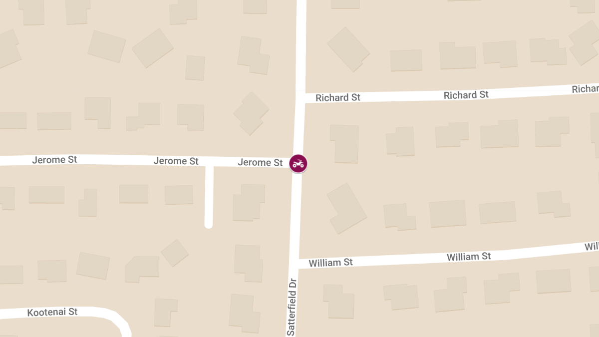Dirt Bike Accident at Jerome St and Satterfield Dr causes Injuries