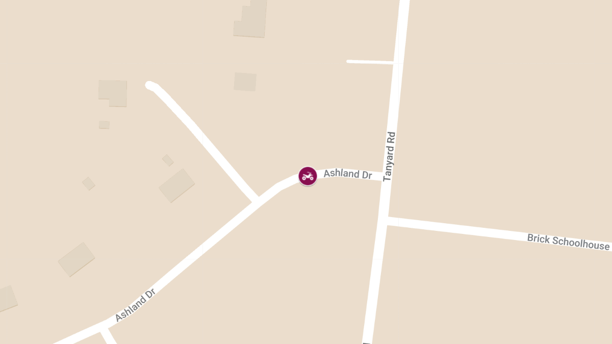Dirt Bike Crash at 200 Block Ashland Dr