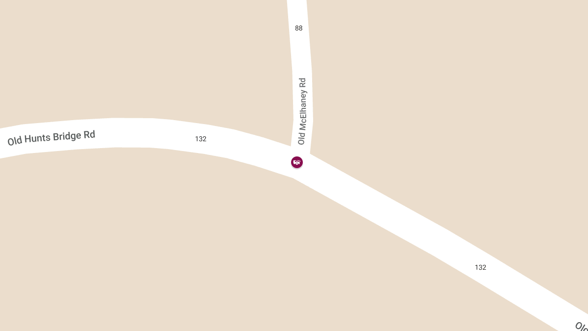 Fatal Crash at Old McElhaney Rd and Old Hunts Bridge Rd