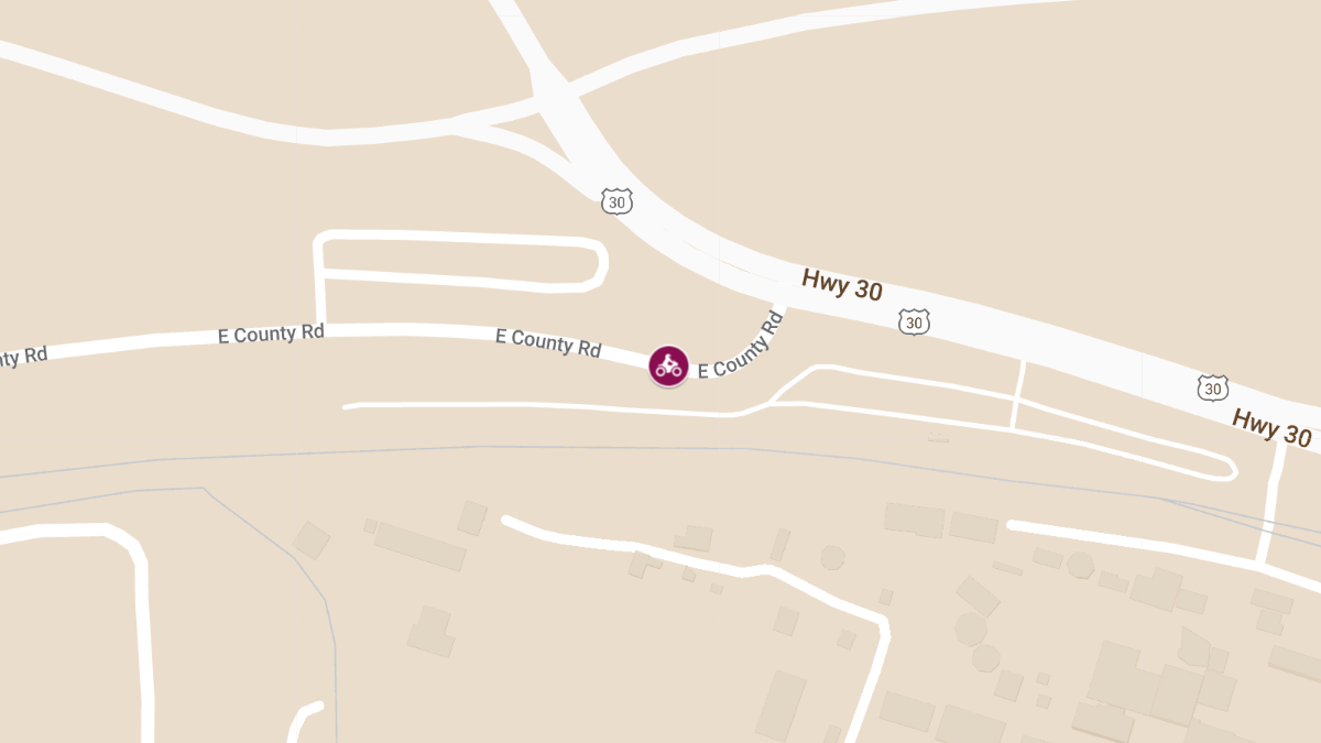 Fatal Motorcycle Accident on East County Road near US Highway 30