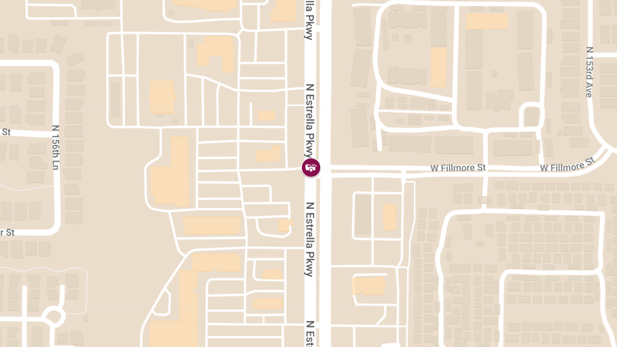 Fatal Motorcycle Crash Involving Police Vehicle at Estrella Parkway and Fillmore St