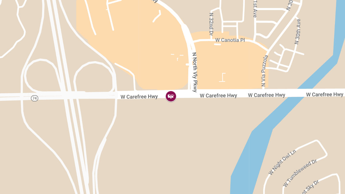 Fatal Rollover Crash on Carefree Hwy near Quintero Ln