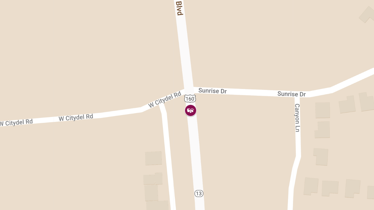 Fatal Vehicle Accident at US 160, 7 Miles West of Caulfield