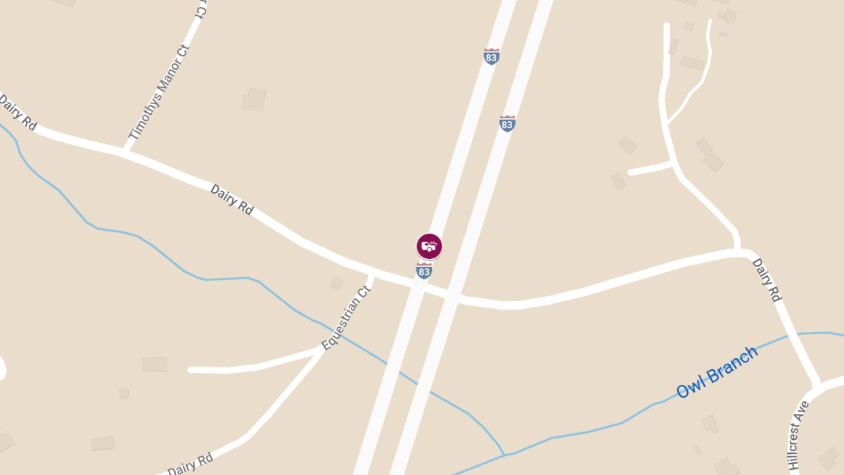 Fiery Crash on I-83 Near Parkton