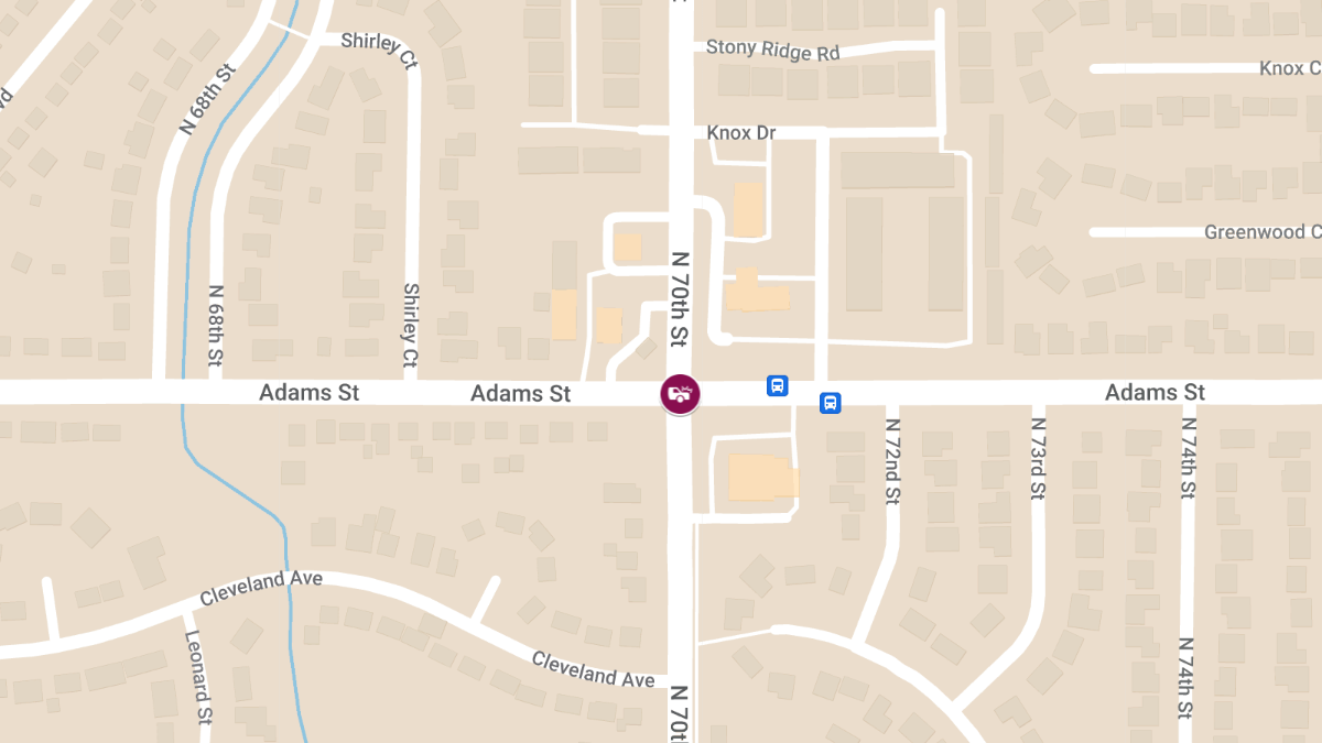 Four-Vehicle Crash at North 70th and Adams Streets