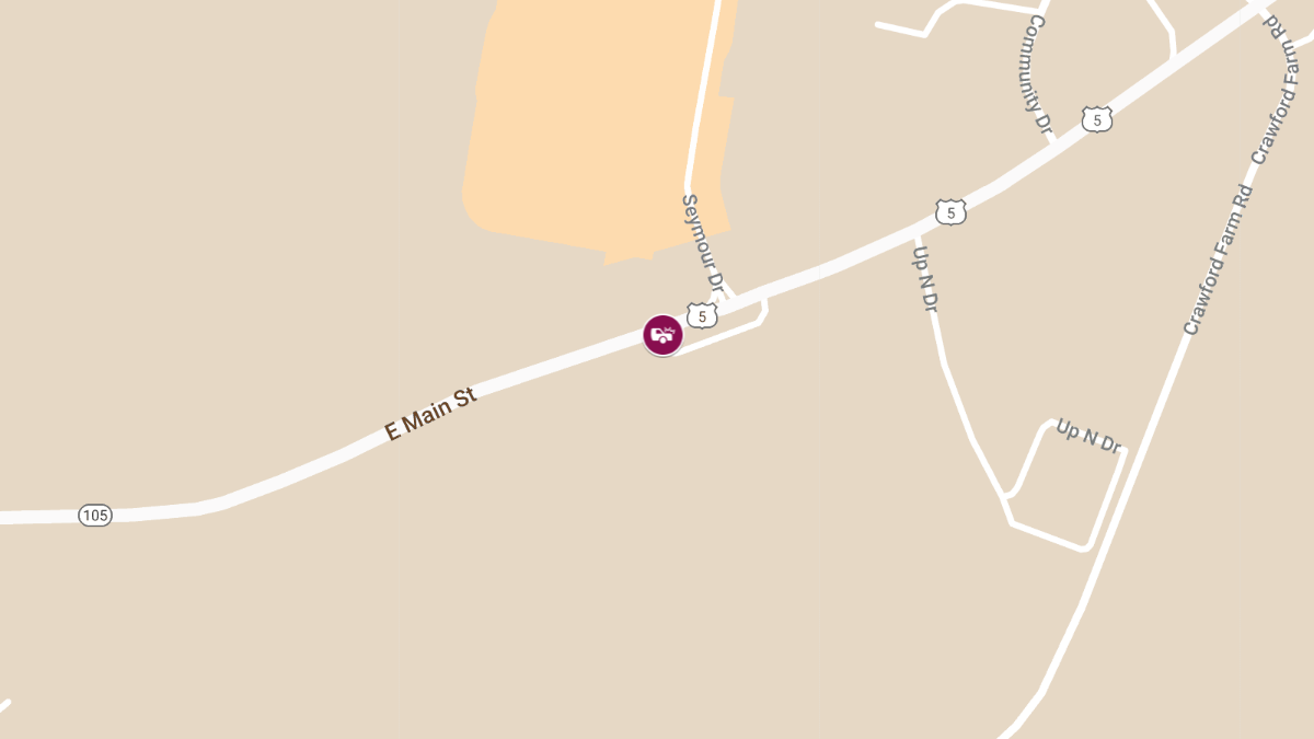 High-Speed Crash on U.S. Route 5 Injures Two