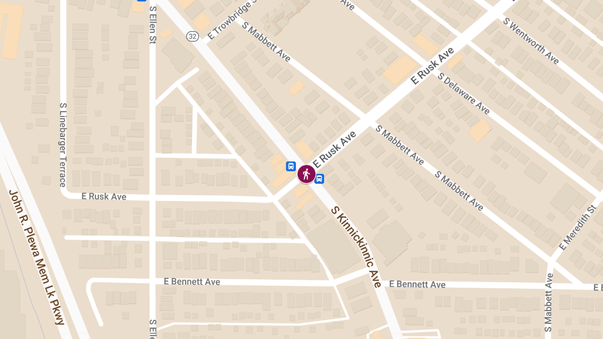 Hit-and-Run Accident Leaves Pedestrian in Serious Condition near Kinnickinnick Avenue and Rusk Avenue.