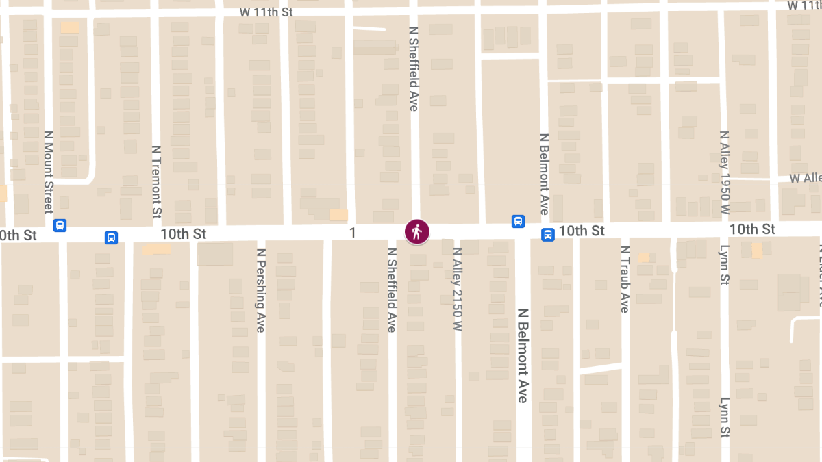 Hit-and-Run Collision at W 10th St & N Sheffield Ave