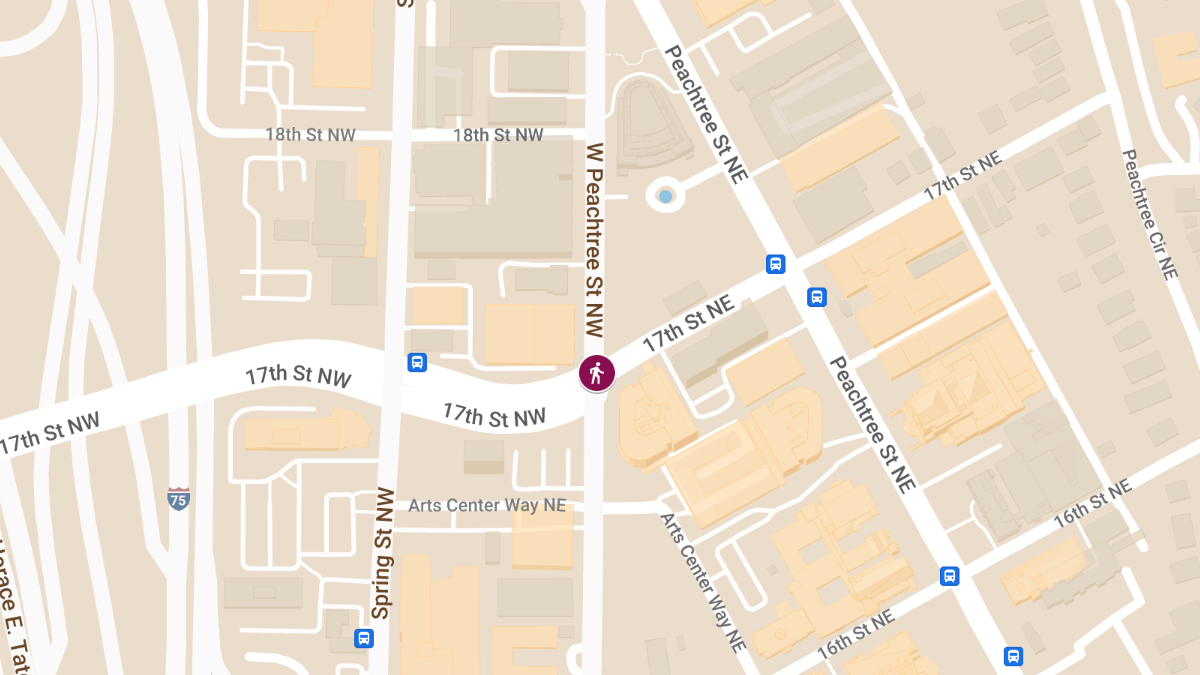 Hit-and-Run Collision with Injuries at 1302 W Peachtree St NW
