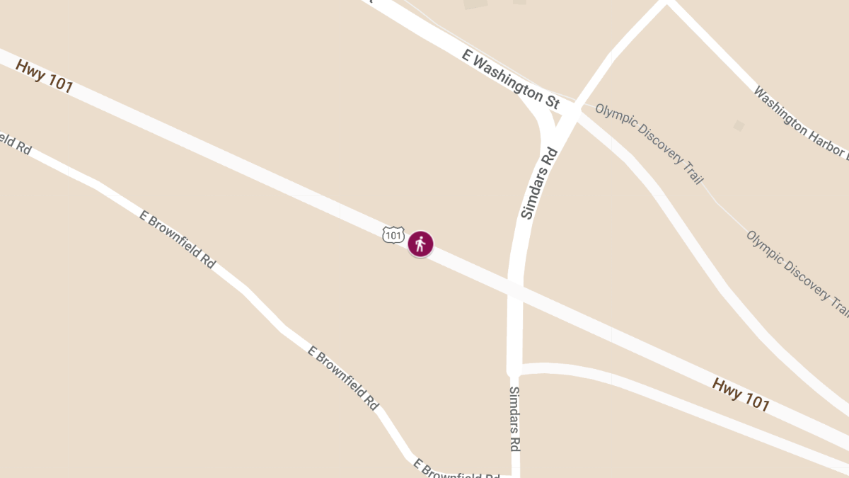 Hit-and-Run Crash on Highway 101 Near Simdars Rd