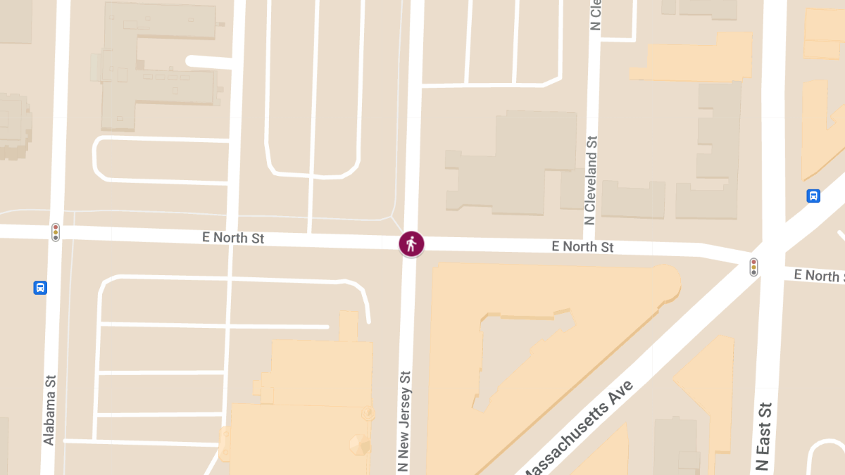 Hit-and-Run Pedestrian Accident at N New Jersey St & E North St