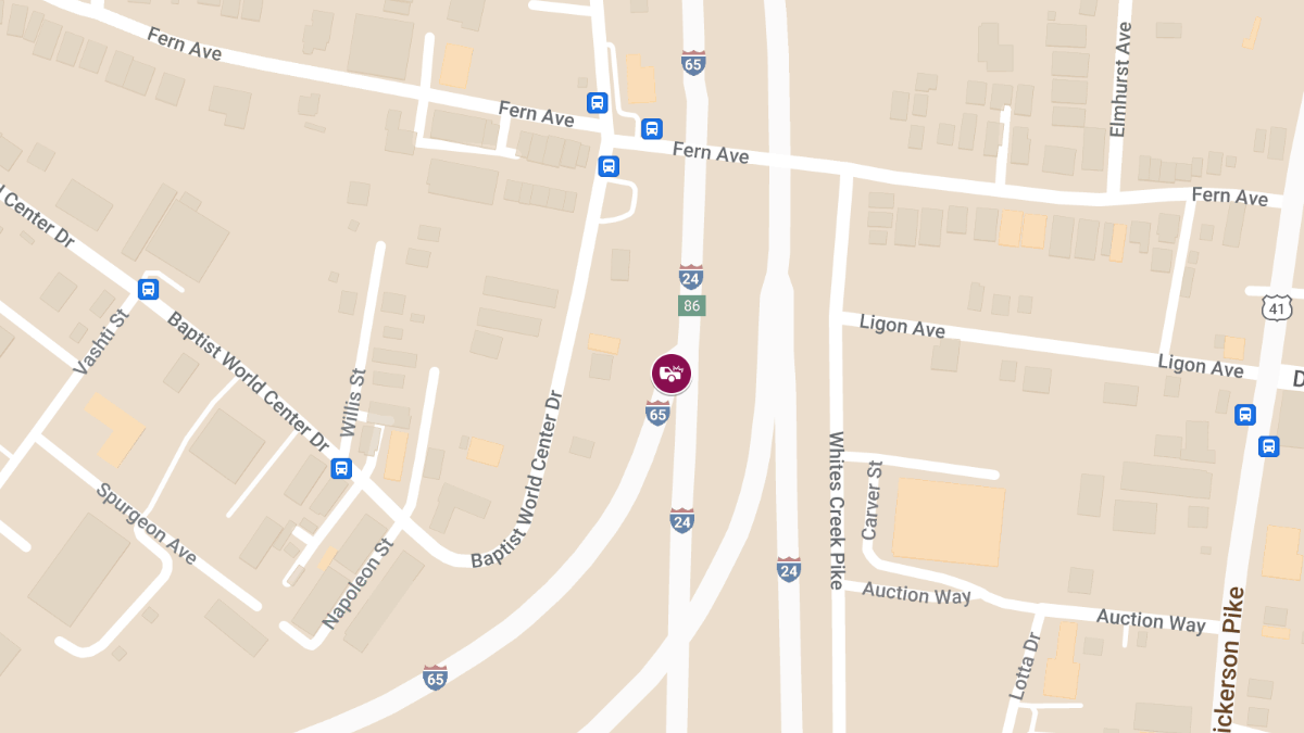 Injuries Reported in Accident at Exit 86 I65 S 