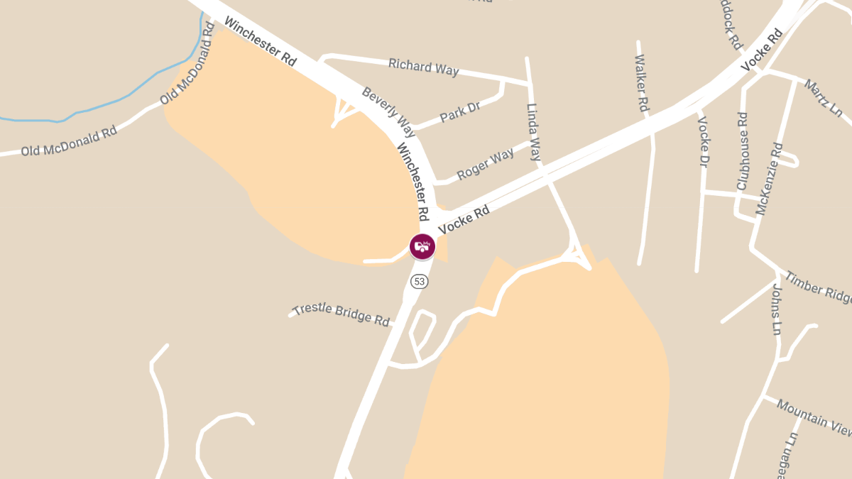 Injuries Reported in Auto Accident at Winchester Rd & Vocke Rd