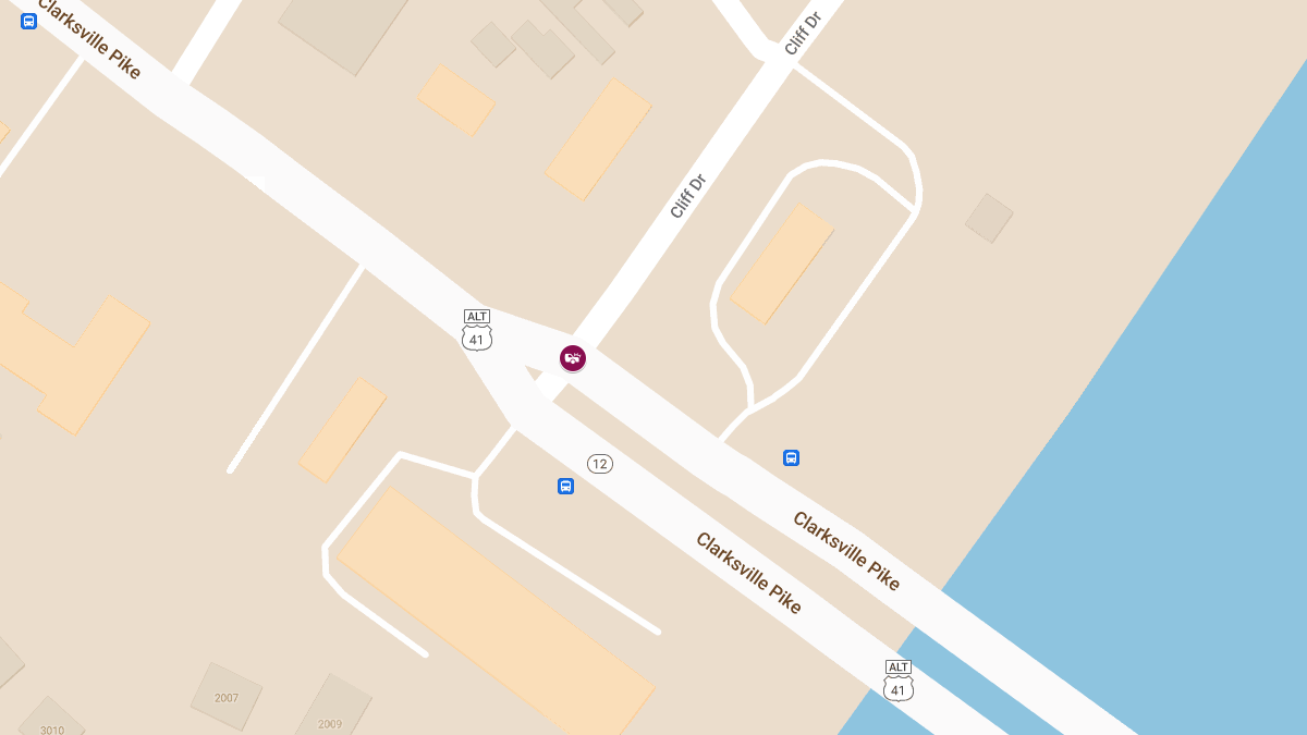 Injuries Reported in Crash at Clarksville Pike and Cliff Dr