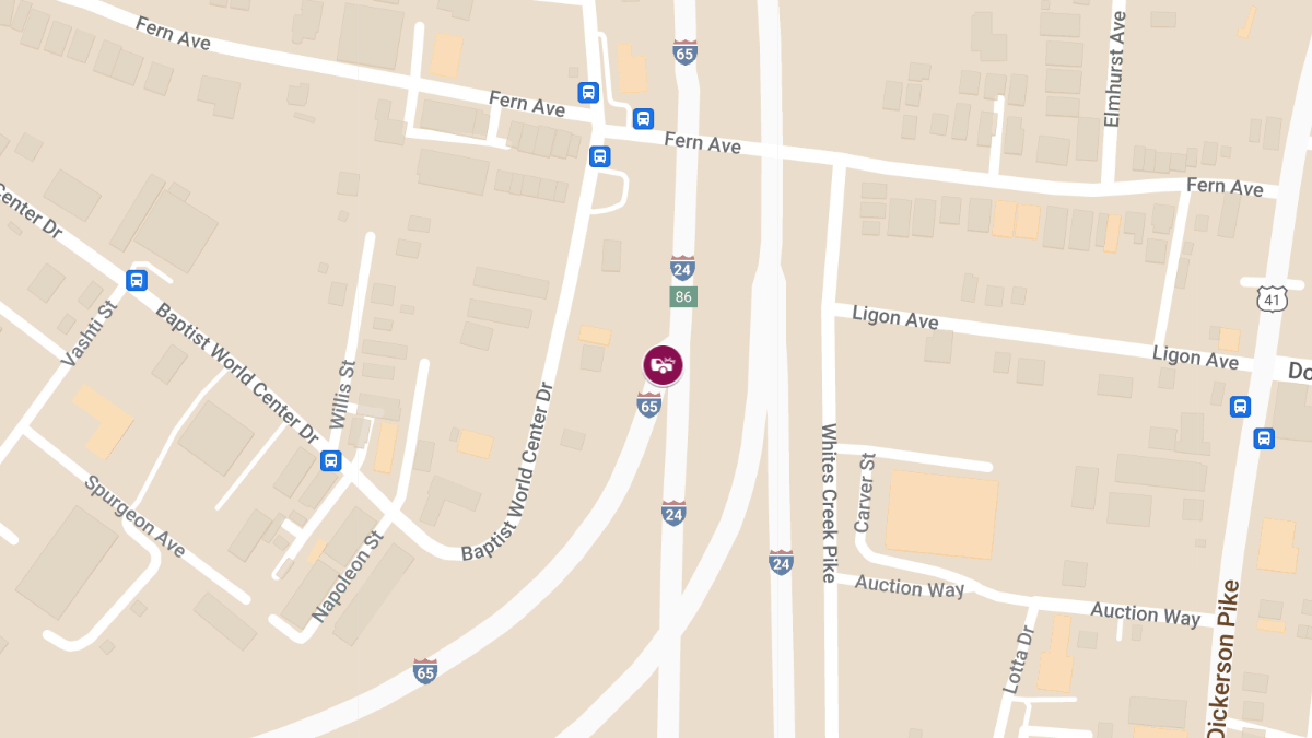 Injuries Reported in Crash at MM 86.6 I65 S 