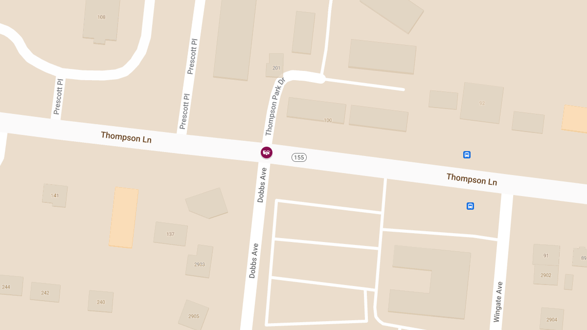Injuries Reported in Crash at Thompson Ln and Dobbs Ave