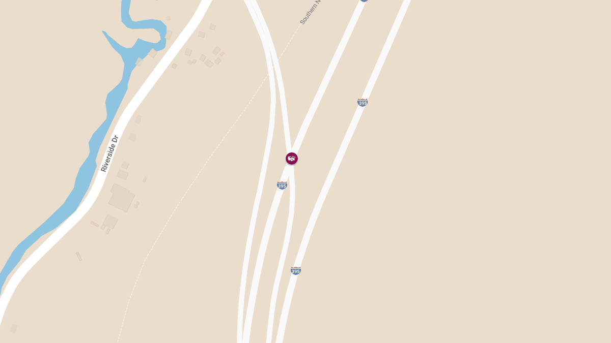 Injuries Reported in Rollover Accident on I-395 SB at Riverside Dr