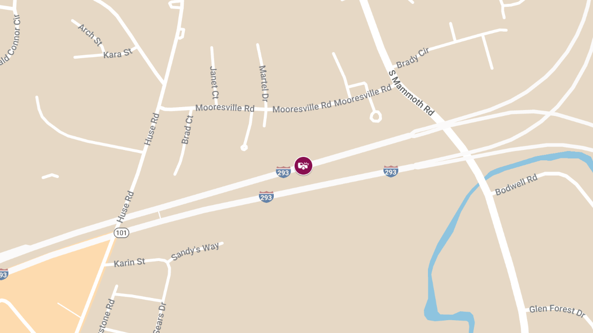 Injuries in Motor Vehicle Crash on Interstate 293 SB to Interstate 93 SB