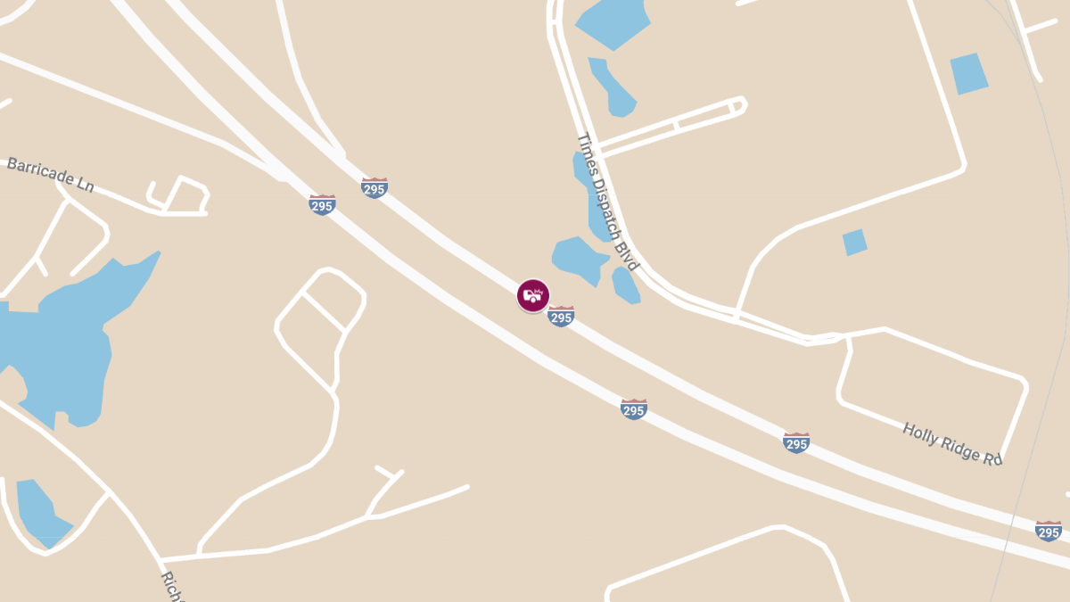 Injuries in Two-Vehicle Accident on I-295 N at MM 41