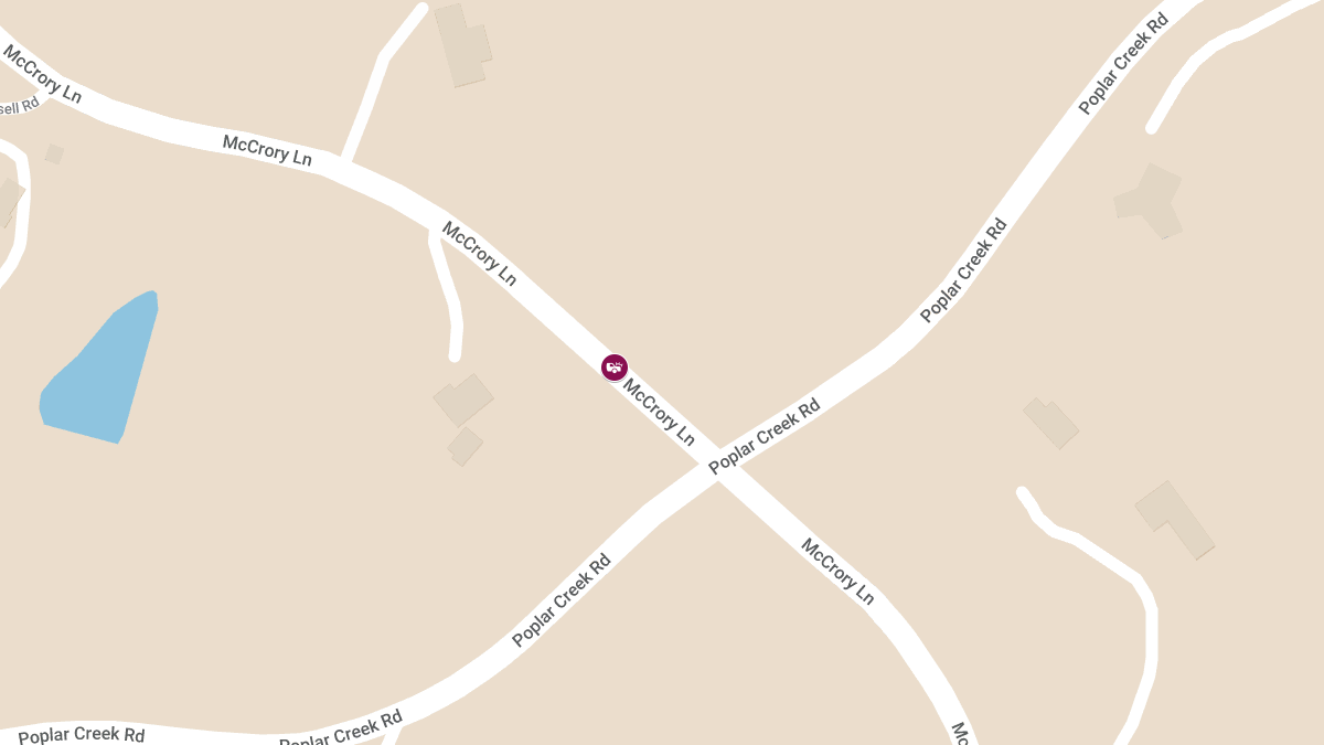 Injuries in Vehicle Accident at 8323 McCrory Ln