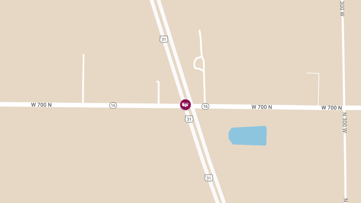 Injury Accident Involving Two Vehicles at US 31 S / SR 16 W