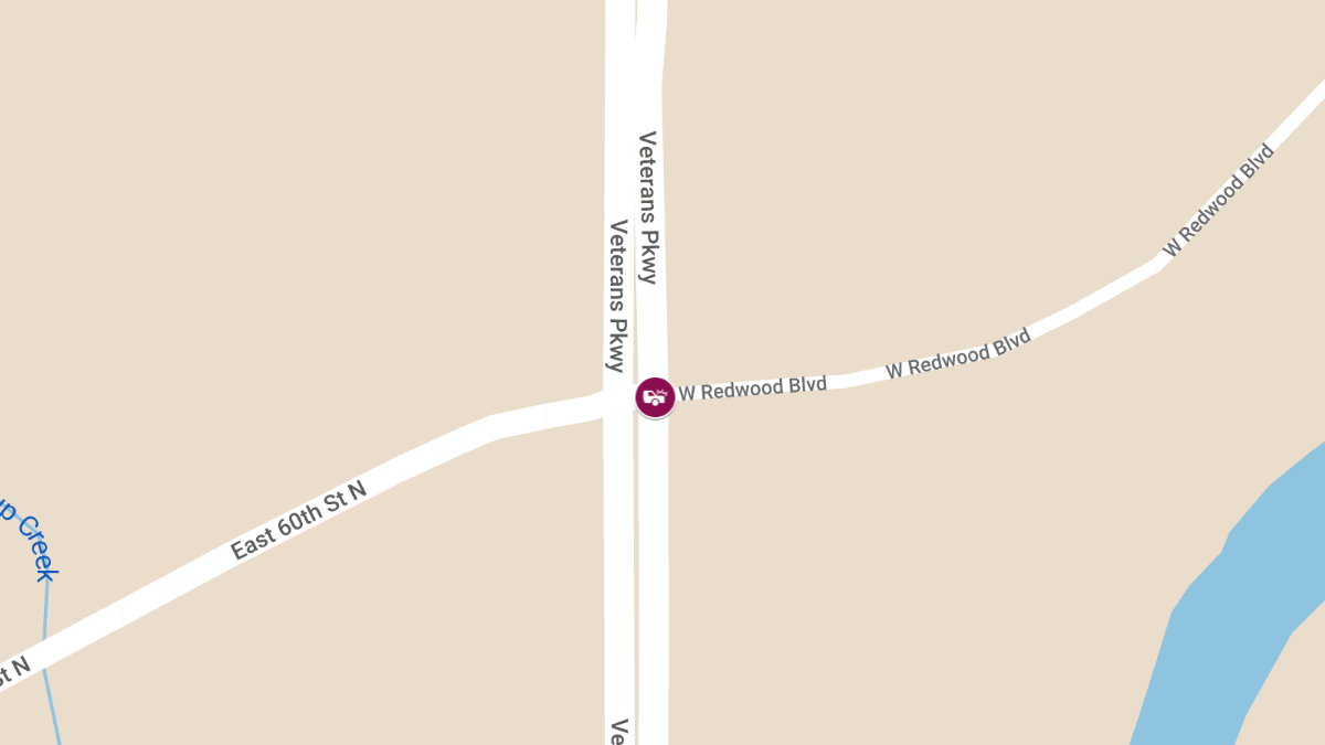 Injury Accident Reported at E 60th St N and Veterans Parkway