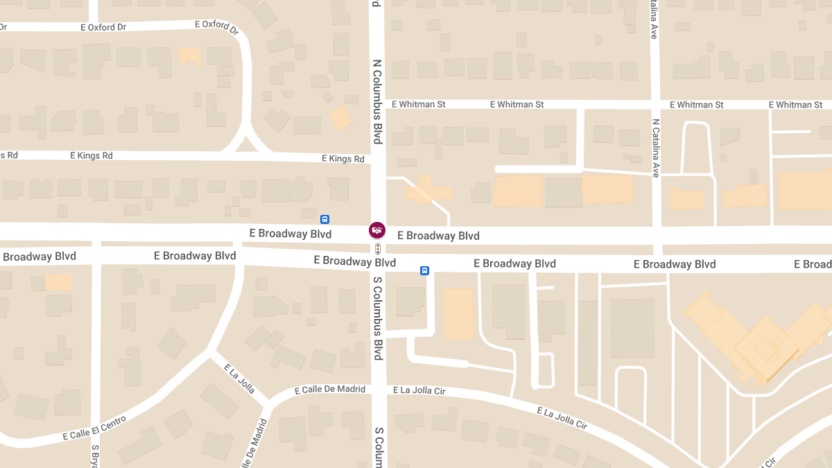 Injury Accident Reported at E Broadway Blvd & N Columbus Blvd