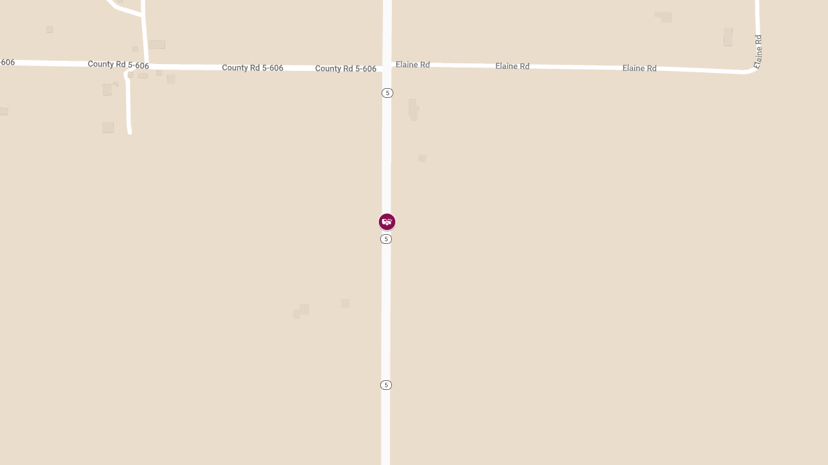 Injury Accident Reported on Highway 5 Eleven Miles North of Gainesville