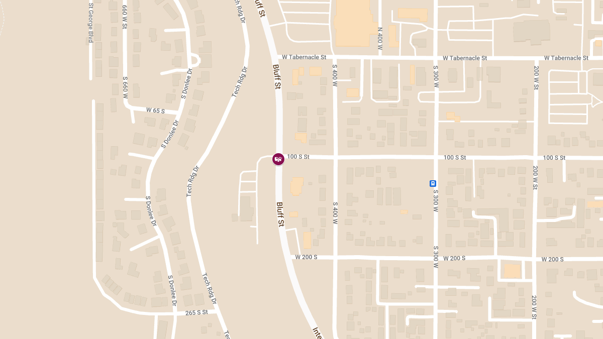 Injury Accident at 100 South Bluff St
