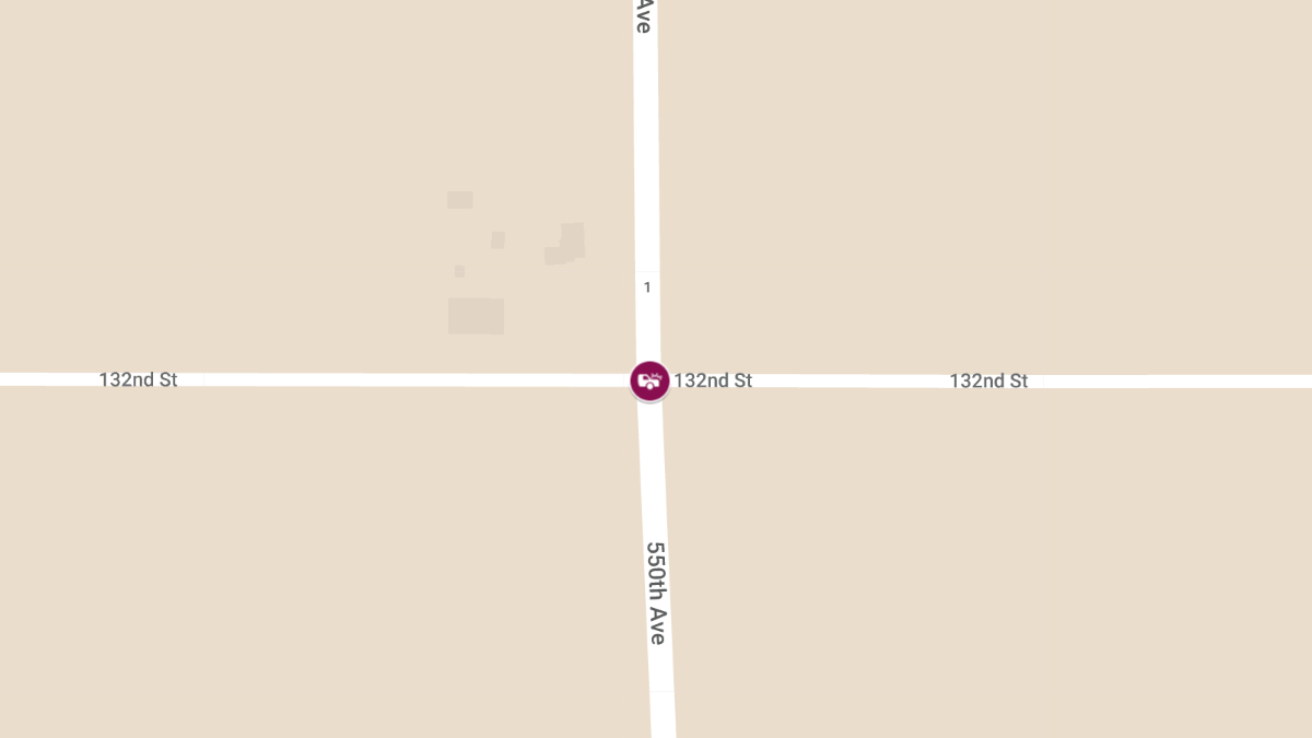 Injury Accident at 132nd St and 550th Ave