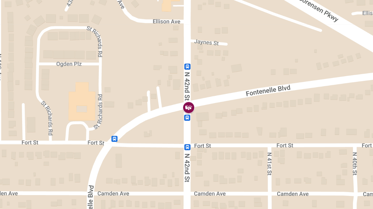 Injury Accident at 42nd and Fontenelle Blvd