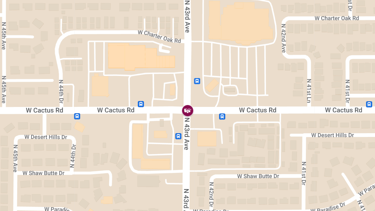 Injury Accident at 43rd Ave and Cactus Rd