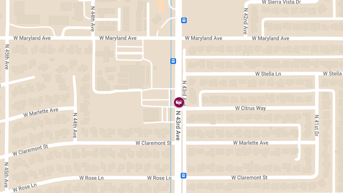 Injury Accident at 43rd Ave near Maryland Ave