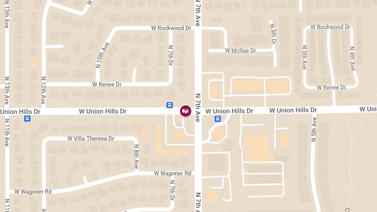 Injury Accident at 7th Ave South of Union Hills Dr