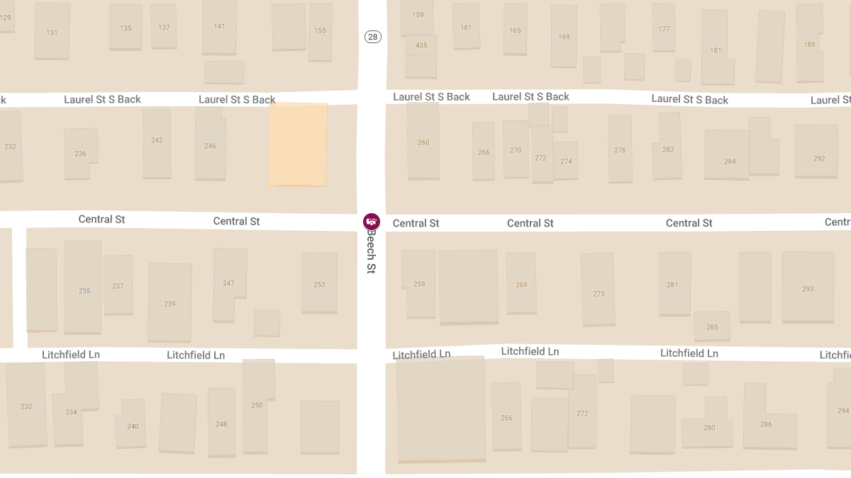 Injury Accident at Central St & Beech St