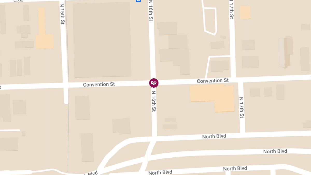 Injury Accident at Convention St and St Vincent DE Paul Dr