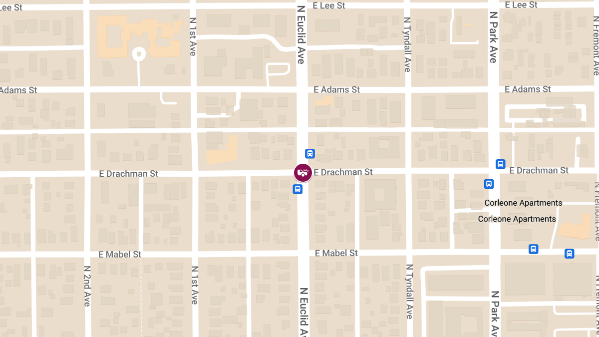 Injury Accident at Drachman St and Euclid Ave
