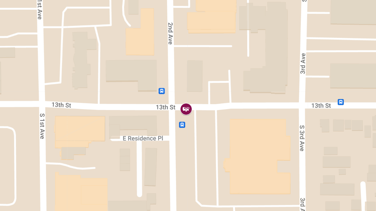 Injury Accident at E 13th St and S 2nd Ave
