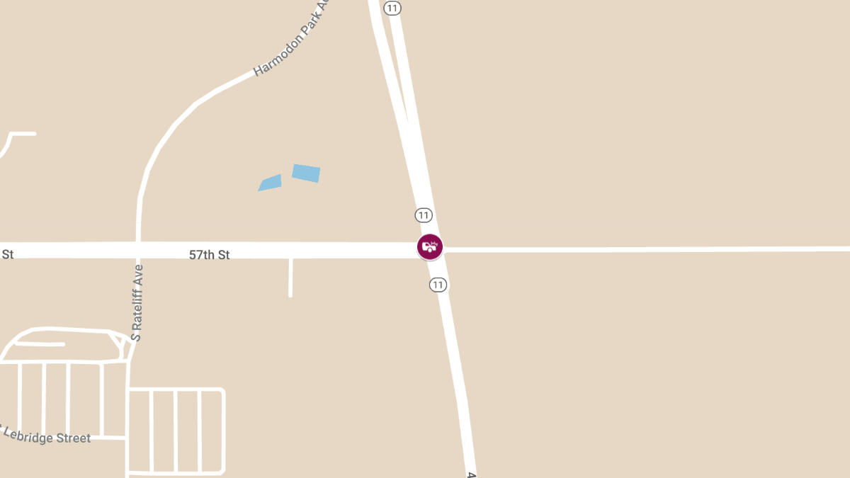 Injury Accident at E 57th St and S Veterans Parkway